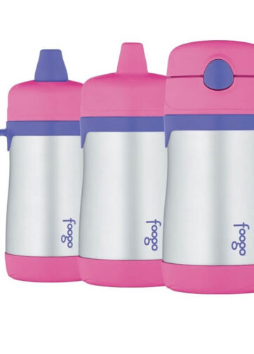 Thermos Foogo Kojenecká termoska (stupeň 1,2,3) - růžová, 290 ml