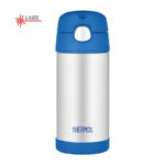 Thermos FUNtainer Dětská termoska s brčkem – modrá, 355 ml