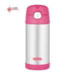 Thermos FUNtainer Dětská termoska s brčkem – růžová, 355 ml
