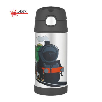 Thermos FUNtainer Dětská termoska s brčkem – vlak, 355 ml