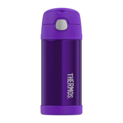 Thermos FUNtainer Dětská termoska s brčkem – fialová, 355 ml