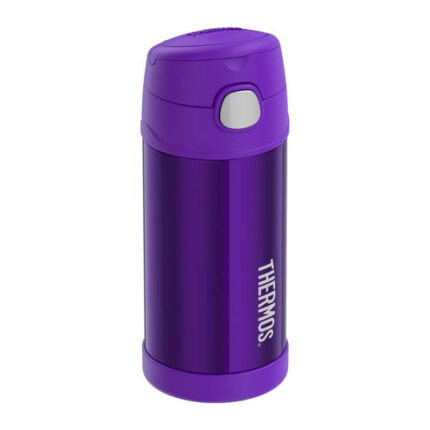 Thermos FUNtainer Dětská termoska s brčkem – fialová, 355 ml