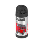 Thermos FUNtainer Dětská termoska s brčkem – hasiči, 355 ml