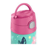 Thermos FUNtainer Dětská termoska s brčkem – wild flowers, 355 ml