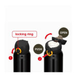 Thermos Motion Mobilní termohrnek – černožlutá, 0,75 l