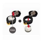 Thermos Motion Mobilní termohrnek – černožlutá, 0,75 l