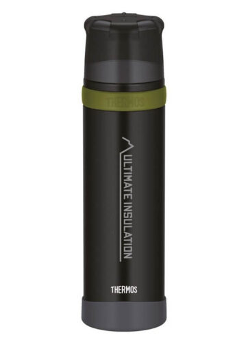 Thermos Mountain FFX Termoska na nápoje s madlem - matně černá (matt black), 0,9 l