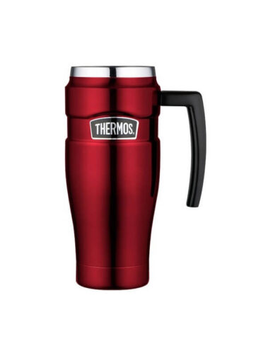 Thermos Style Vodotěsný termohrnek s madlem, červená, 470 ml