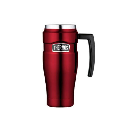 Thermos Style Vodotěsný termohrnek s madlem, červená, 470 ml