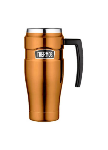 Thermos Style Vodotěsný termohrnek s madlem - měděná, 470 ml