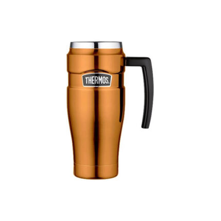 Thermos Style Vodotěsný termohrnek s madlem – měděná, 470 ml