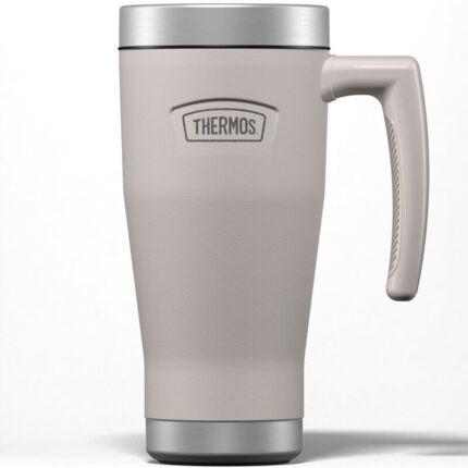 Thermos Vodotěsný termohrnek s madlem – sandstone (pískovcová), 470 ml