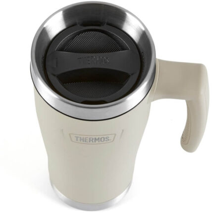 Thermos Vodotěsný termohrnek s madlem – sandstone (pískovcová), 470 ml