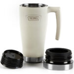 Thermos Vodotěsný termohrnek s madlem – sandstone (pískovcová), 470 ml