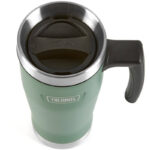 Thermos Vodotěsný termohrnek s madlem – smrkově zelená, 470 ml