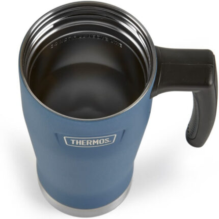 Thermos Vodotěsný termohrnek s madlem – námořnická modrá, 470 ml