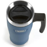 Thermos Vodotěsný termohrnek s madlem – námořnická modrá, 470 ml