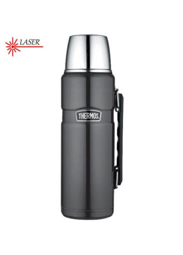 Thermos Style Termoska na nápoje s madlem - metalicky šedá, 1,2 l