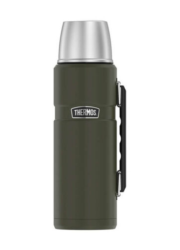 Thermos Style Termoska na nápoje s madlem - vojenská zelená, 1,2 l