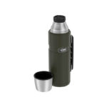 Thermos Style Termoska na nápoje s madlem – vojenská zelená, 1,2 l