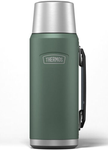 Thermos Termoska na nápoje a jídlo s madlem - smrkově zelená, 1,2 l
