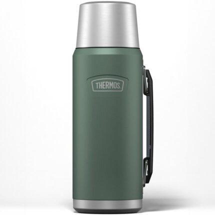 Thermos Termoska na nápoje a jídlo s madlem – smrkově zelená, 1,2 l