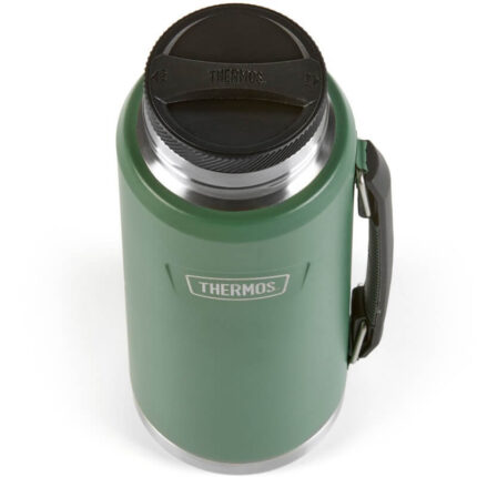 Thermos Termoska na nápoje a jídlo s madlem – smrkově zelená, 1,2 l