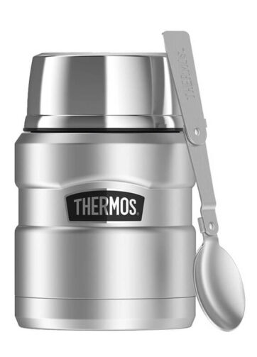 Thermos Style Termoska na jídlo se skládácí lžící a šálkem - nerez, 470 ml