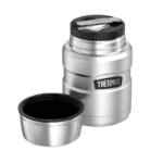 Thermos Style Termoska na jídlo se skládácí lžící a šálkem – modrá, 470 ml
