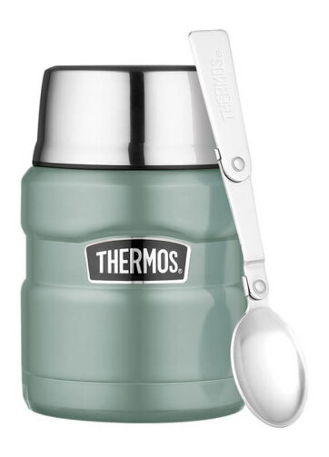 Thermos Style Termoska na jídlo se skládácí lžící a šálkem - Duck Egg, 470 ml