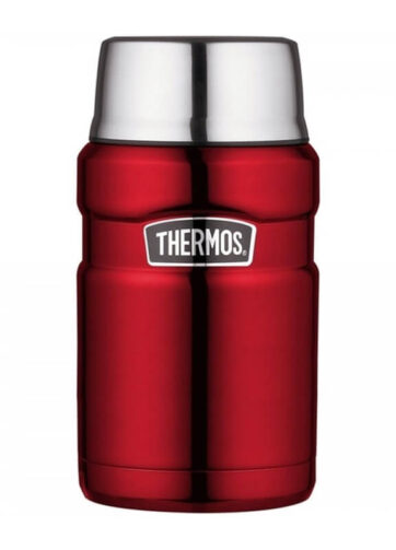 Thermos Style Termoska na jídlo se šálkem - červená, 0,71 l