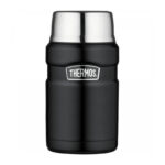 Thermos Style Termoska na jídlo se šálkem – matně černá, 0,71 l