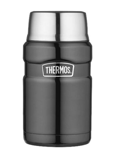 Thermos Style Termoska na jídlo se šálkem - metalicky šedá, 0,71 l