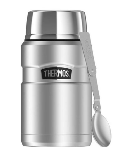 Thermos Style Termoska na jídlo se skládácí lžící a šálkem - nerez, 0,71 l