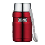 Thermos Style Termoska na jídlo se skládácí lžící a šálkem – červená, 0,71 l