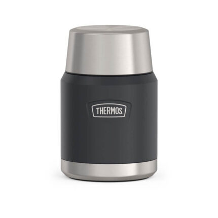 Thermos Termoska na jídlo se skládácí lžící a šálkem, granite (žulová), 470 ml