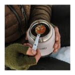 Thermos Termoska na jídlo se skládácí lžící a šálkem, granite (žulová), 470 ml