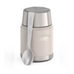 Thermos Termoska na jídlo se skládácí lžící a šálkem, sandstone (pískovcová), 470 ml