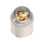 Thermos Termoska na jídlo se skládácí lžící a šálkem, sandstone (pískovcová), 470 ml