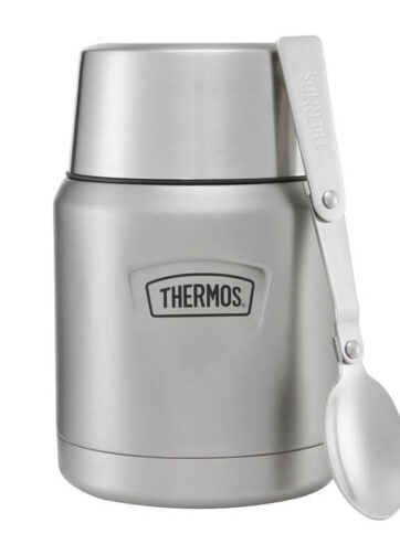 Thermos Termoska na jídlo se skládácí lžící a šálkem, nerez, 470 ml