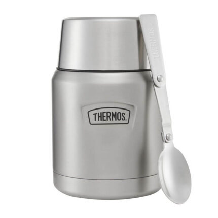 Thermos Termoska na jídlo se skládácí lžící a šálkem, nerez, 470 ml