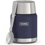 Thermos Termoska na jídlo se skládácí lžící a šálkem – námořnická modrá, 470 ml