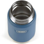 Thermos Termoska na jídlo se skládácí lžící a šálkem – námořnická modrá, 470 ml