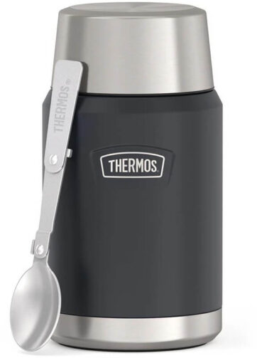 Thermos Termoska na jídlo se skládácí lžící a šálkem - granite (žulová), 0,71 l