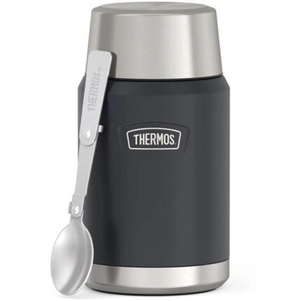 Thermos Termoska na jídlo se skládácí lžící a šálkem – granite (žulová), 0,71 l