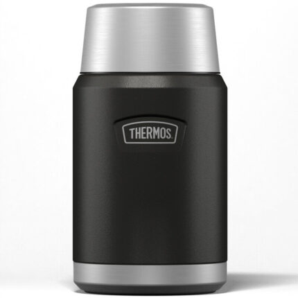 Thermos Termoska na jídlo se skládácí lžící a šálkem – granite (žulová), 0,71 l
