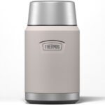 Thermos Termoska na jídlo se skládácí lžící a šálkem – sandstone (pískovcová), 0,71 l