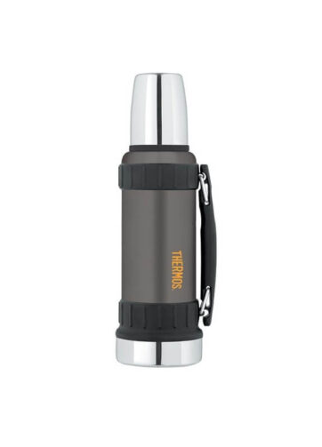 Thermos Work Odolná termoska na nápoje s madlem - černá, 1,2 l
