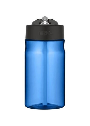 Thermos Dětská hydratační láhev s brčkem - modrá, 350 ml