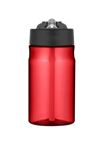 Thermos Dětská hydratační láhev s brčkem - červená, 350 ml